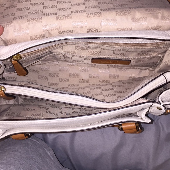 Off white and brown MK purse - Picture 3 of 6